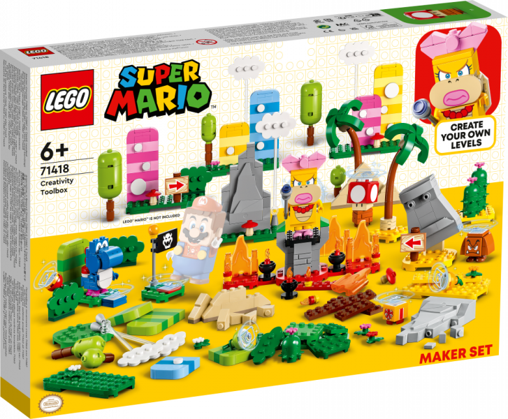 71418 LEGO® Super Mario Radošuma veidošanas komplekts, no 6+ gadiem, NEW 2023!