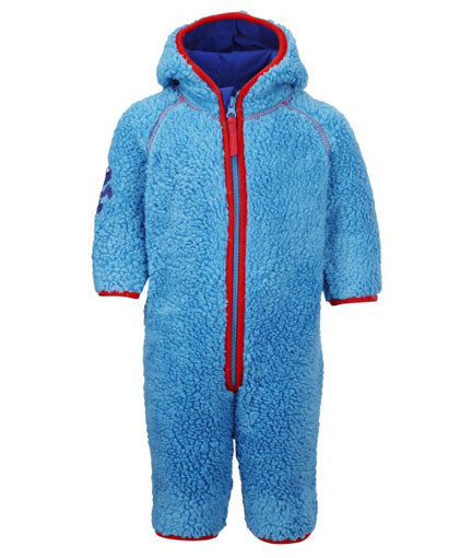 Izpārdošana! Kozi Kidz Nalle Softpile pūkains flīsa kombinezons, zils, izmērs 74 (Zviedrija)