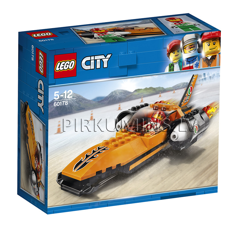 60178 LEGO® City Rekordātrs auto, no 5 līdz 12 gadiem NEW 2018!