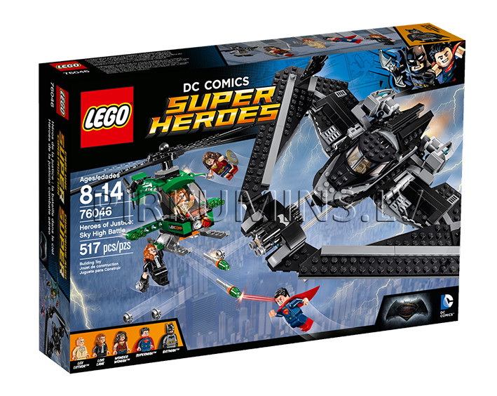 76046 LEGO Super Heroes Heroes of Justice: Sky High Battle, no 8 līdz 14 gadiem