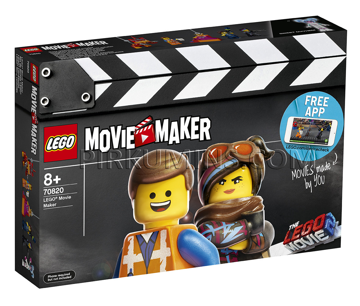 70820 LEGO® Movie Maker Filmu veidotājs, no 8+ gadiem NEW 2019!