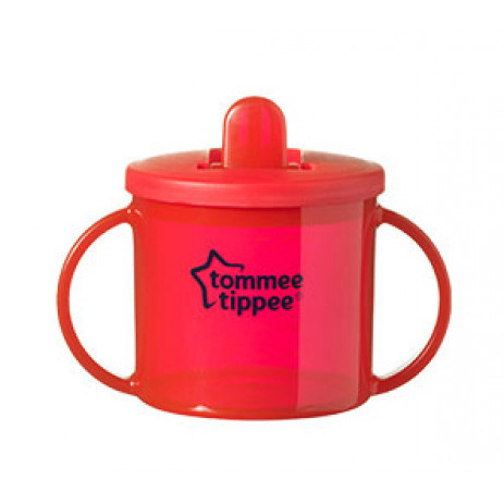 Tommee Tippee Pirmā krūzīte first cup,sarkana, no 4 mēn.