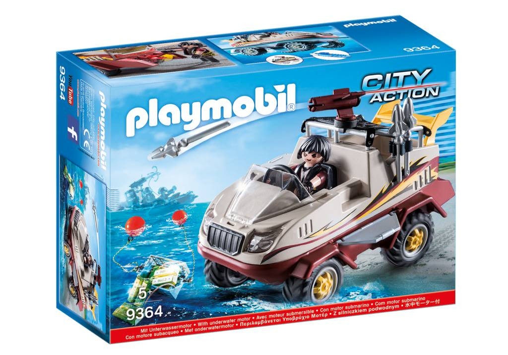 9364 PLAYMOBIL® City Action Amfībija,no 5+