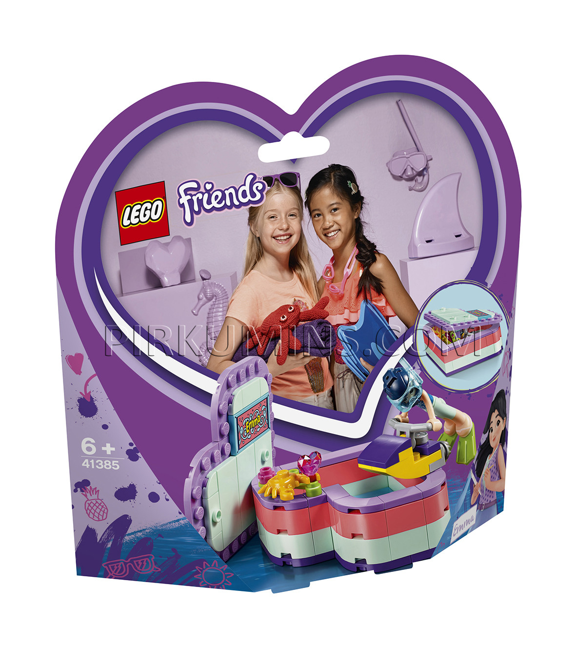 41385 LEGO® Friends Emmas vasarīgā sirds formas kārba, no 6+ gadiem NEW 2019!