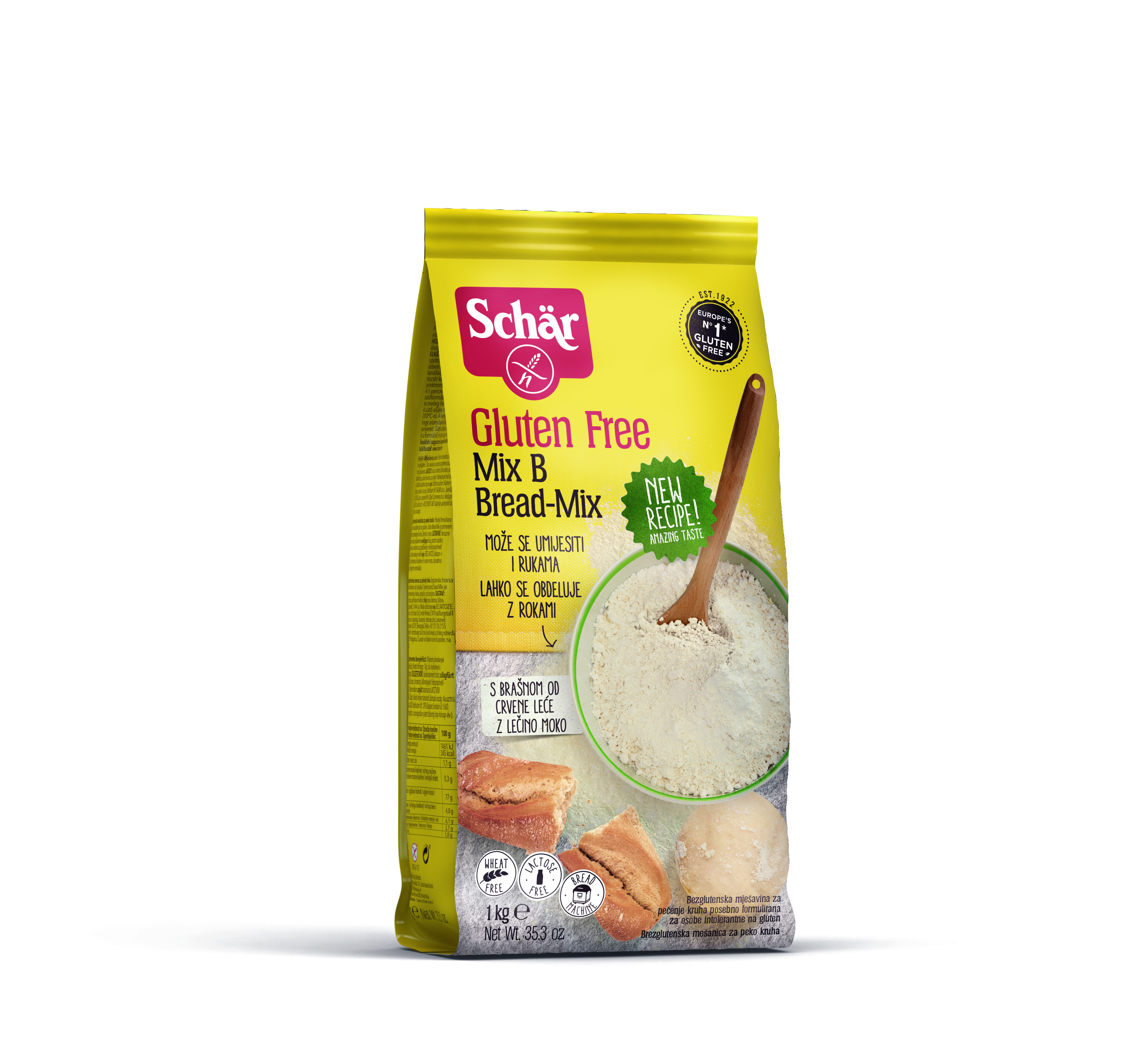 Schar Mix B Bread-Mix Miltu Maisījums Maizes Cepšanai, Bez Glutēna, 1kg ...