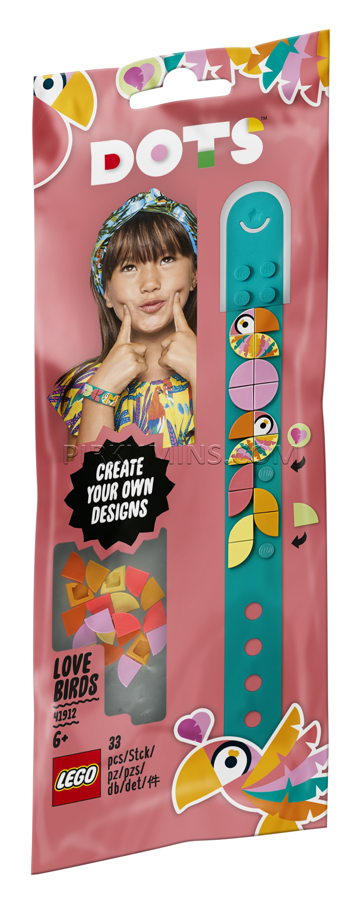 41912 LEGO® DOTS Браслет «Попугайчики», c 6+ лет NEW 2020!