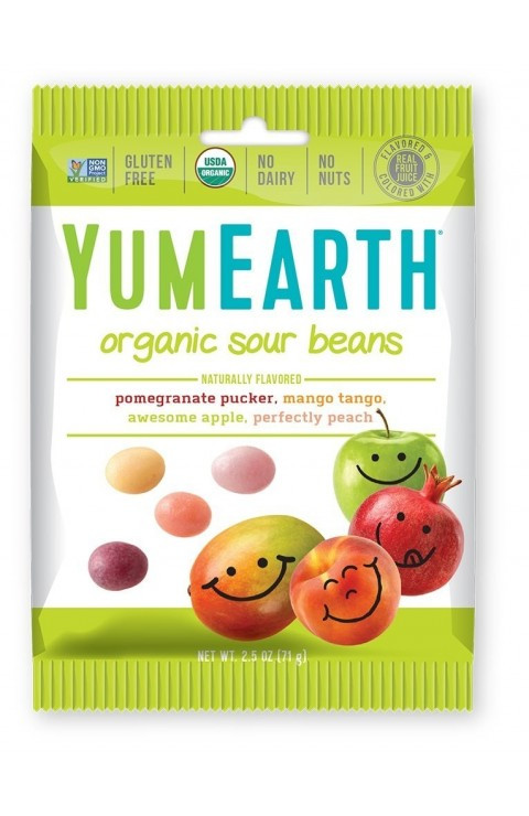 YumEarth BIO Konfektes skābās pupas bez glutēna, 50g