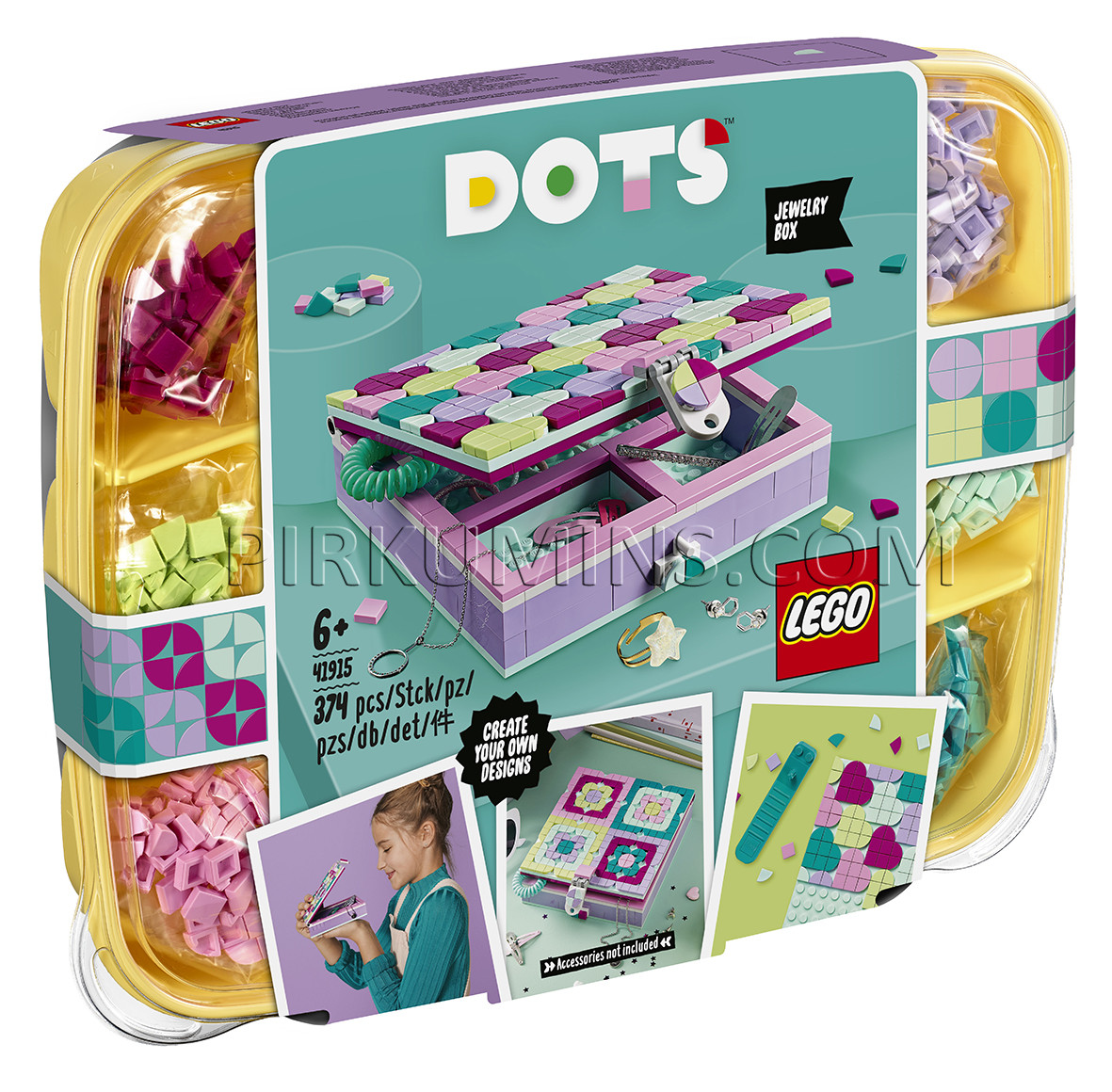 41915 LEGO® DOTS Шкатулка для драгоценностей, c 6+ лет NEW 2020!