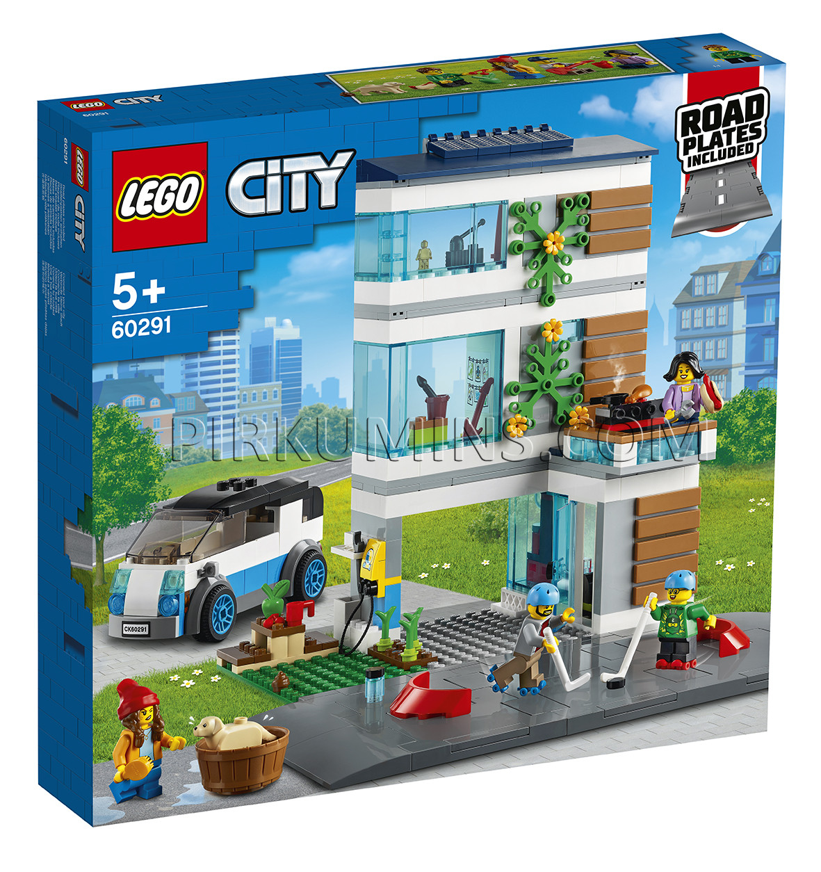 60291 LEGO® City Современный дом для семьи, c 5+ лет NEW 2021! (Maksas  piegāde eur 3.99) 60291 | LEGO® City | LEGO® | Экологически чистые и  безглютеновые продукты, памперсы, Nature Babycare, Moltex,