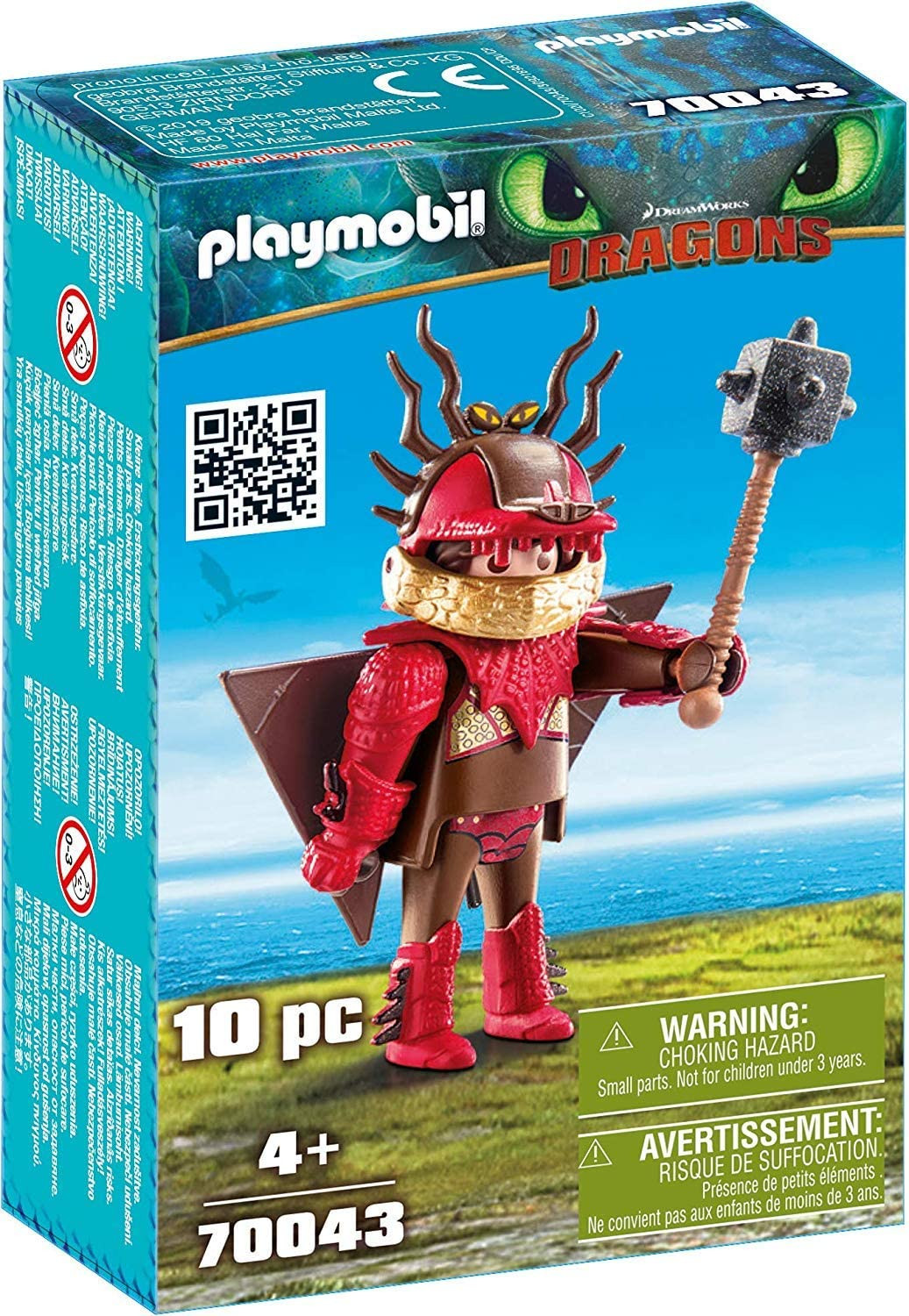 70043 PLAYMOBIL® Dragons Snotlout ar lidojuma tērpu, no 4+