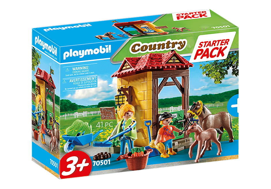 70501 PLAYMOBIL® Starter Pack Zirgu ferma, no 3+ gadiem NEW 2021!