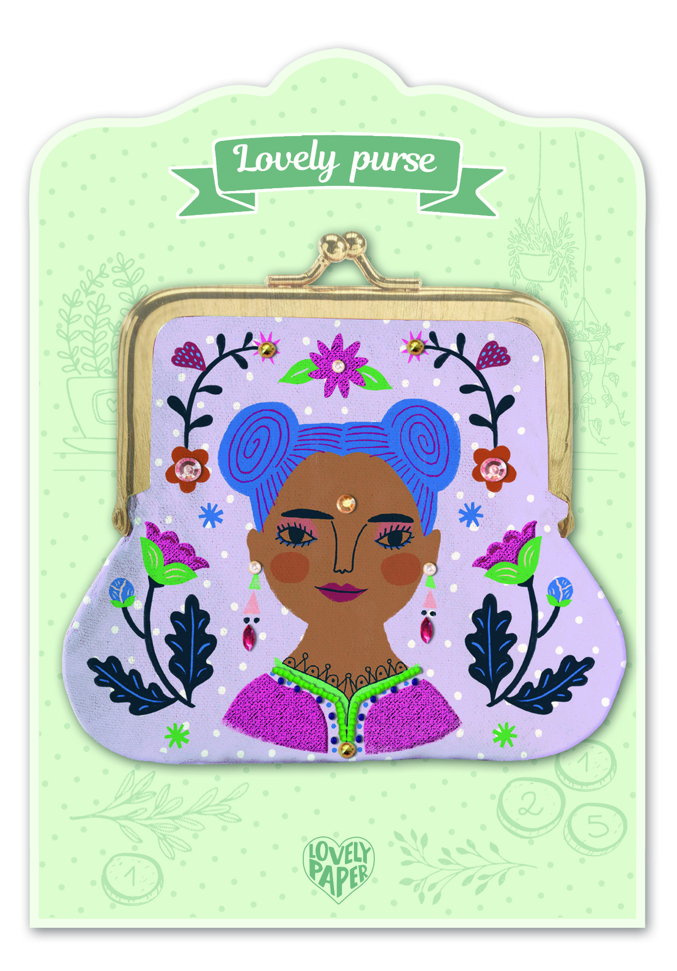 Akcija! Djeco Naudas maciņš ar izšuvumiem - Kali no 3-99 gadiem, DD03860