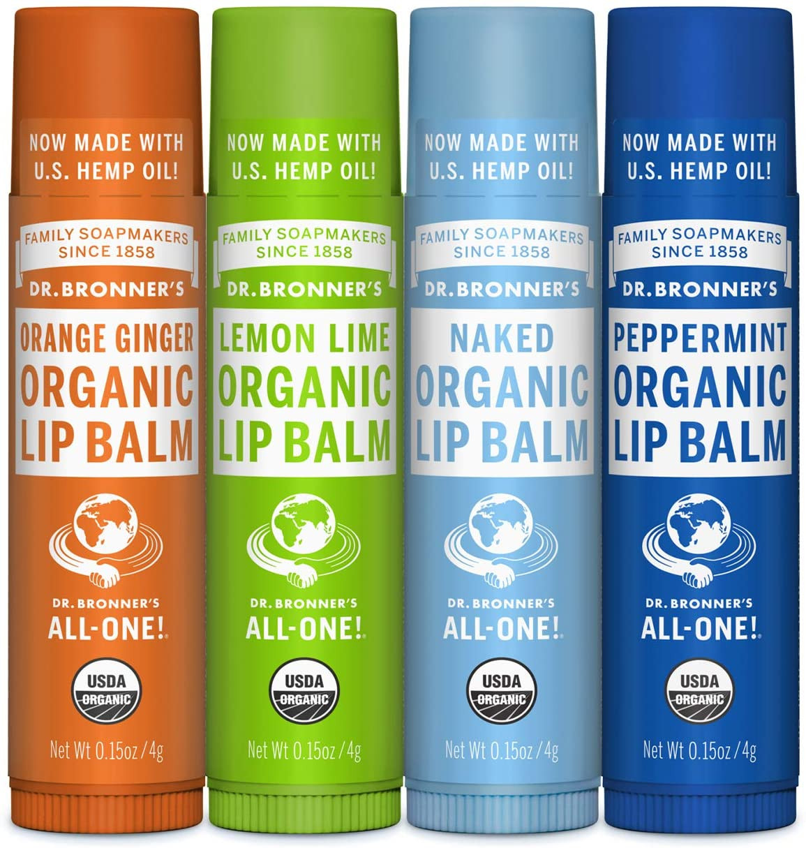 Dr. Bronners's lūpu balzāms (dažādi veidi)