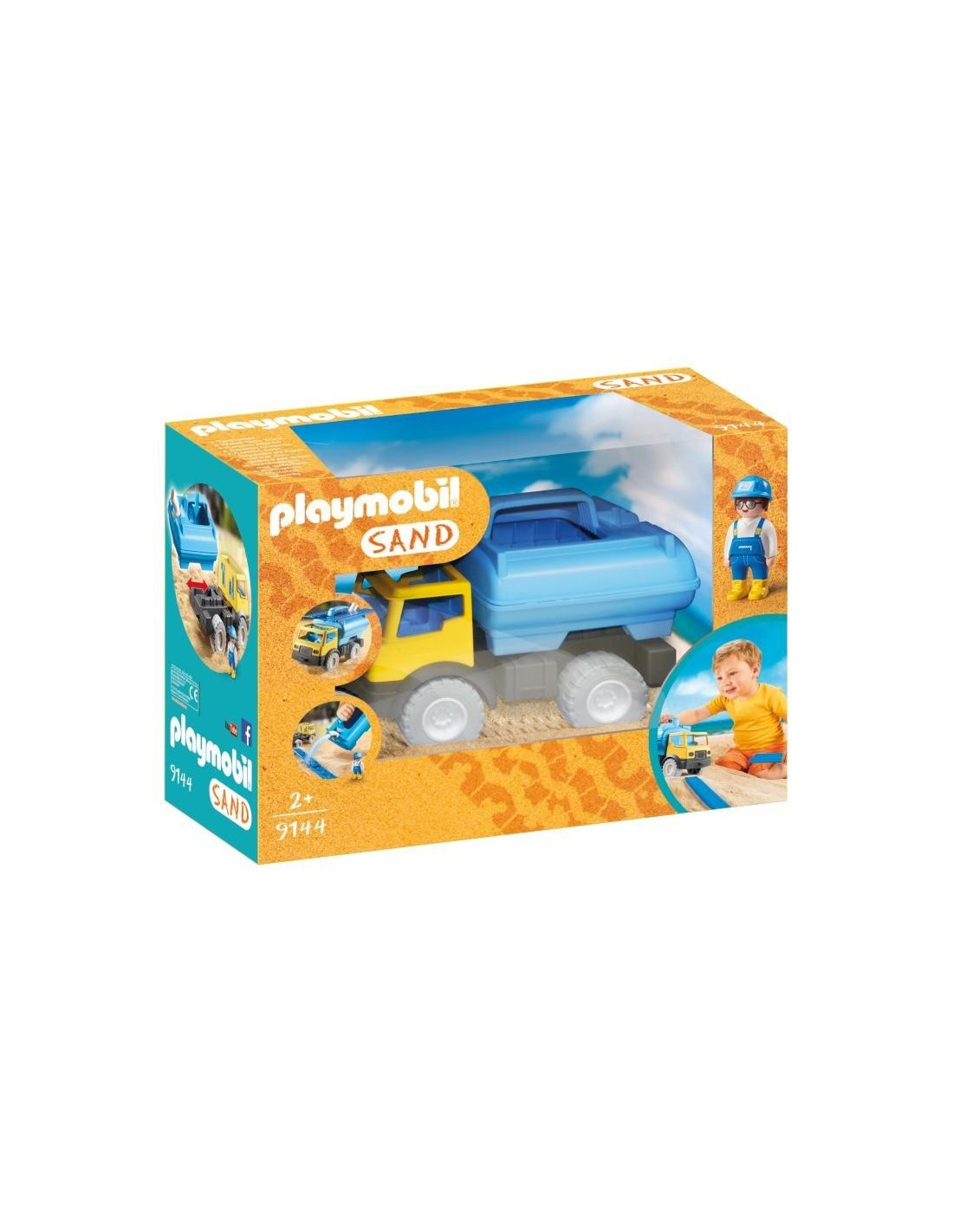 9144 SAND PLAYMOBIL® Auto ar ūdens cisternu, no 4+ (neliels kastes defekts)
