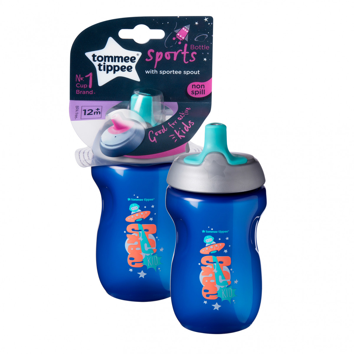Tommee tippee Neizlīstoša sporta krūze 12+ 300ml