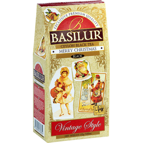 Basilur Vintage Style ''Merry Christmas'' melnā tēja, 85g