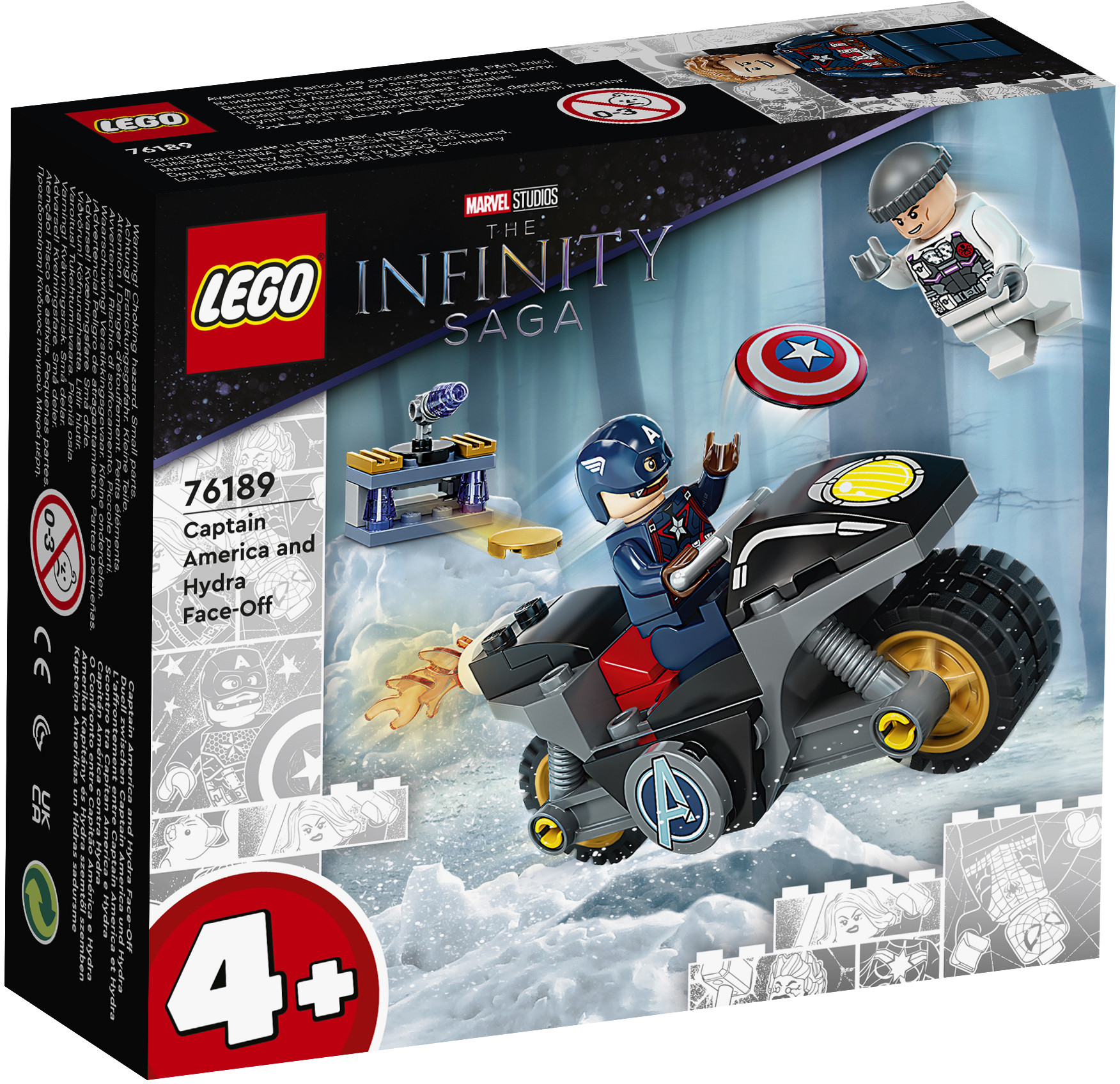 76189 LEGO® Marvel Kapteiņa Amerikas un Hidras sadursme, no 4+ gadiem ...