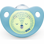 NUK Trendline Night Naktī spīdošs Silikona 1gb.māneklītis, 6 - 18 mēn., SU13