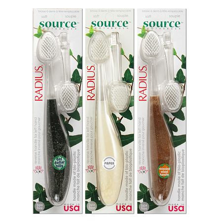 RADIUS Source Zobu birste, soft (rokturis no papīra, koka vai naudas)