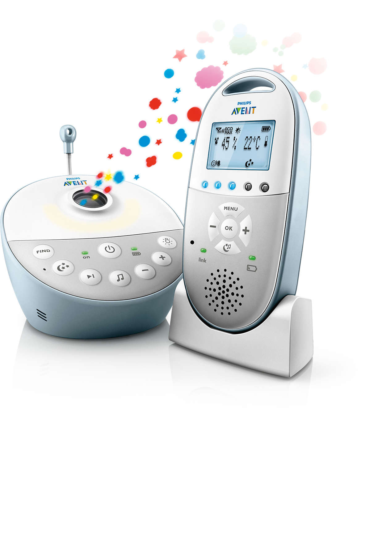 Izpārdošana! SCD580 PHILIPS AVENT Mazuļa uzraudzības ierīce