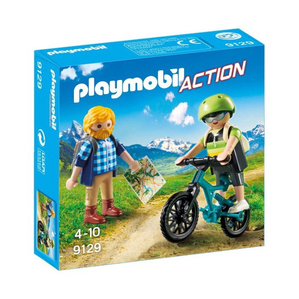 9129 PLAYMOBIL® Action Velosipēdists ar tūristu, no 4+