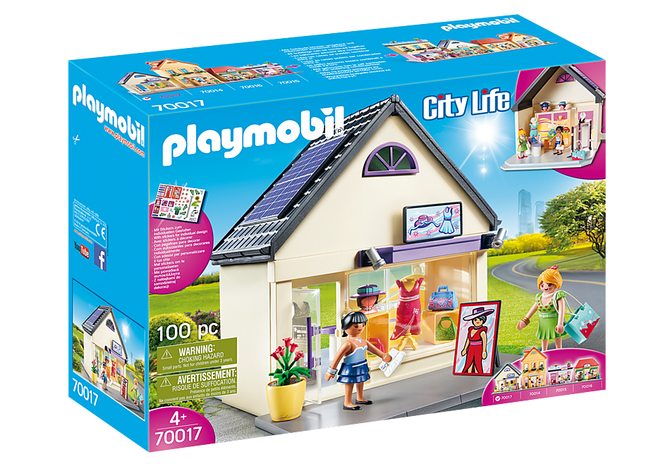 70017 PLAYMOBIL® City Life Apģērbu veikals, no 4+