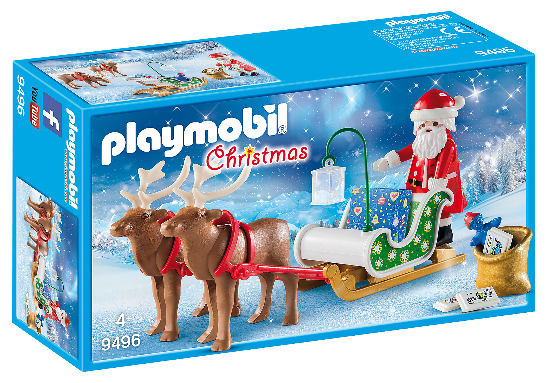 IZPĀRDOŠANA! 9496 PLAYMOBIL® Christmas Ziemassvētku vecītis ar kamanām, no 4+
