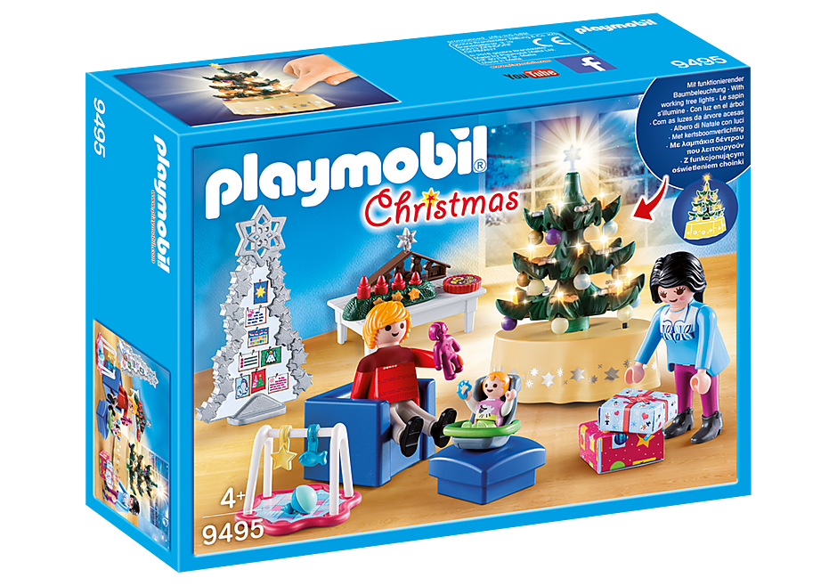 9495 PLAYMOBIL® Christmas Ziemassvētku viesistaba, no 4+ (mazliet iepakojums iebojāts)
