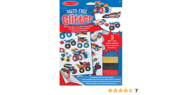 Melissa & Doug izkrāso mīkstās uzlīmes ar nesmērējošiem spīdumiem - Auto, 19251