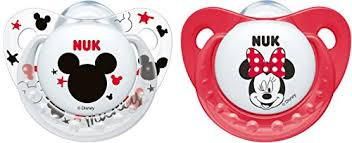 SU29 Nuk Disney Mickey, silikona māneklītis 2.izmērs (6-18mēn.), 2gb.