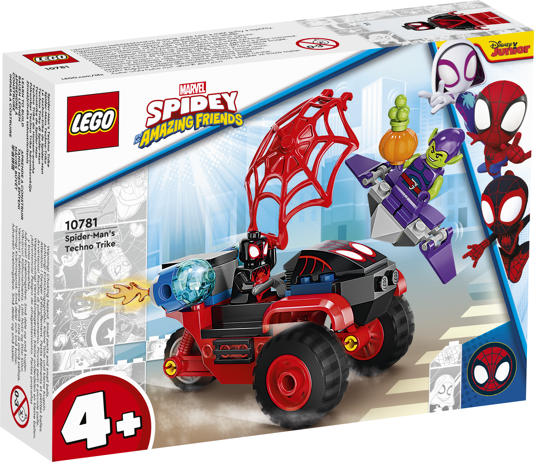 10781 LEGO® Marvel Майлз Моралес: техно-трайк Человека-Паука, с 4+ лет NEW 2022!
