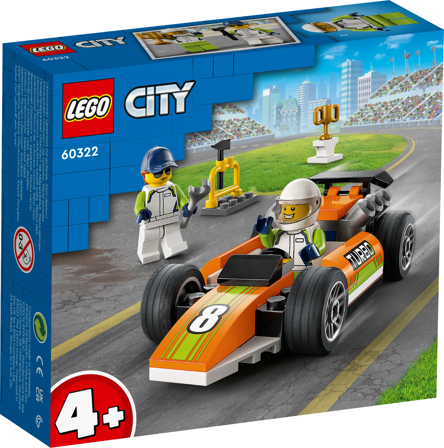 60322 LEGO® City Sacīkšu formula, 4+gadiem, NEW 2022!