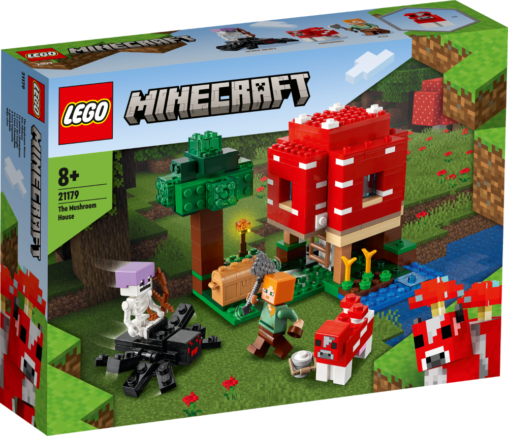 21179 LEGO® Minecraft Māja-sēne, 8+ gadiem, NEW 2022! (Maksas piegāde eur 3.99)