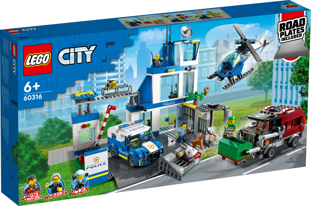 60316 LEGO® City Policijas iecirknis, 6+ gadiem, NEW 2022! (Maksas piegāde eur 3.99)