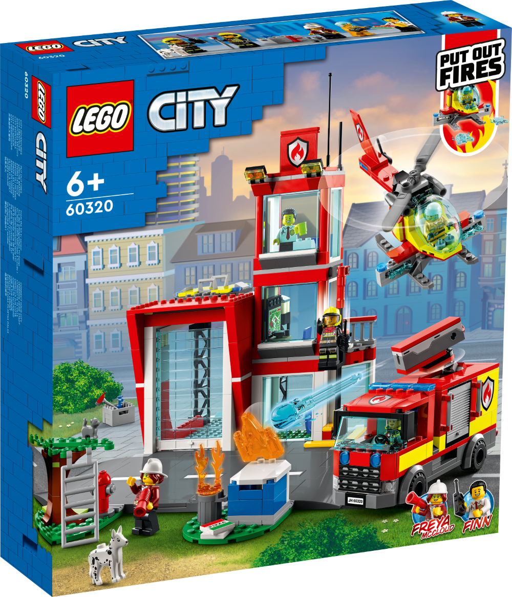 60320 LEGO® City Пожарная часть, c 6+ лет, NEW 2022!(Maksas piegāde eur 3.99)