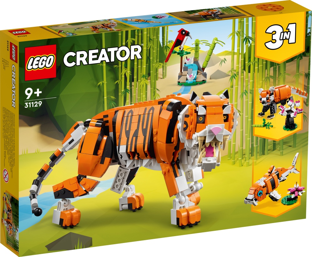31129 LEGO® Creator Величественный тигр, c 9+ лет, NEW 2022! (Maksas piegāde eur 3.99)