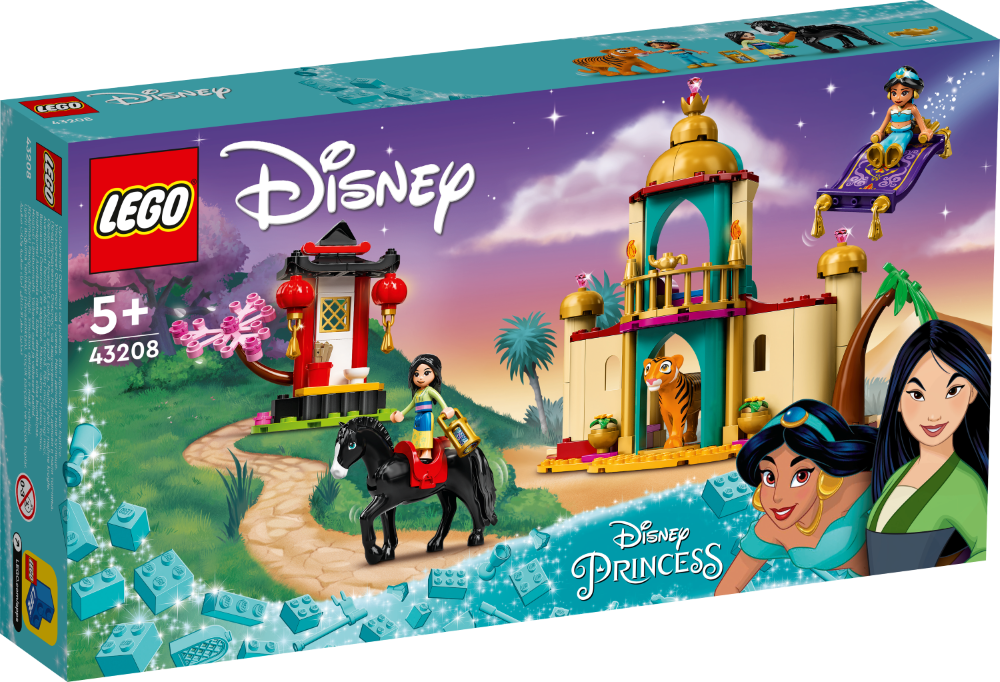 43208 LEGO® Disney Jasmīnas un Mulanas piedzīvojums, 5+ gadiem, NEW 2022!(Maksas piegāde eur 3.99)