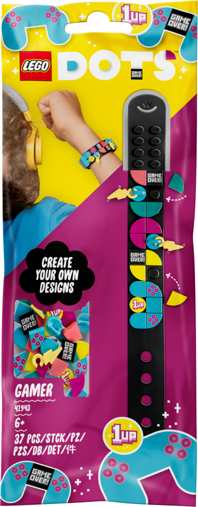 41943 LEGO® Dots Spēlētājs — rokassprādze ar piekariņiem, 6+ gadiem, NEW 2022!