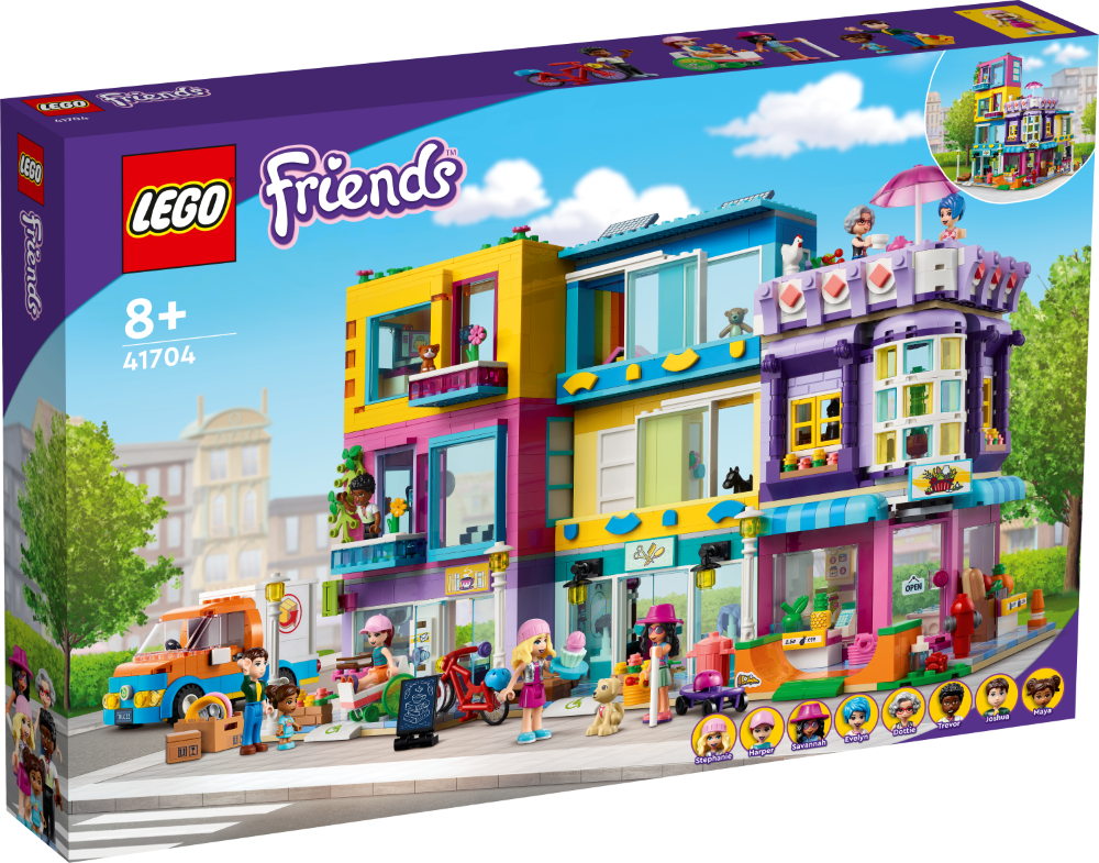 41704 LEGO® friends Ēka centrālajā ielā, 8+ gadiem, NEW 2022! (Maksas piegāde eur 3.99)