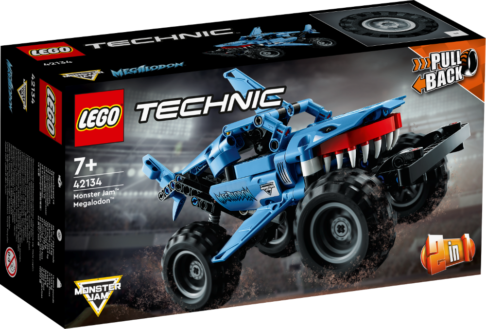42134 LEGO® Technic Monster Jam™ Megalodon™, 7+ gadiem, NEW 2022! (Maksas piegāde eur 3.99)