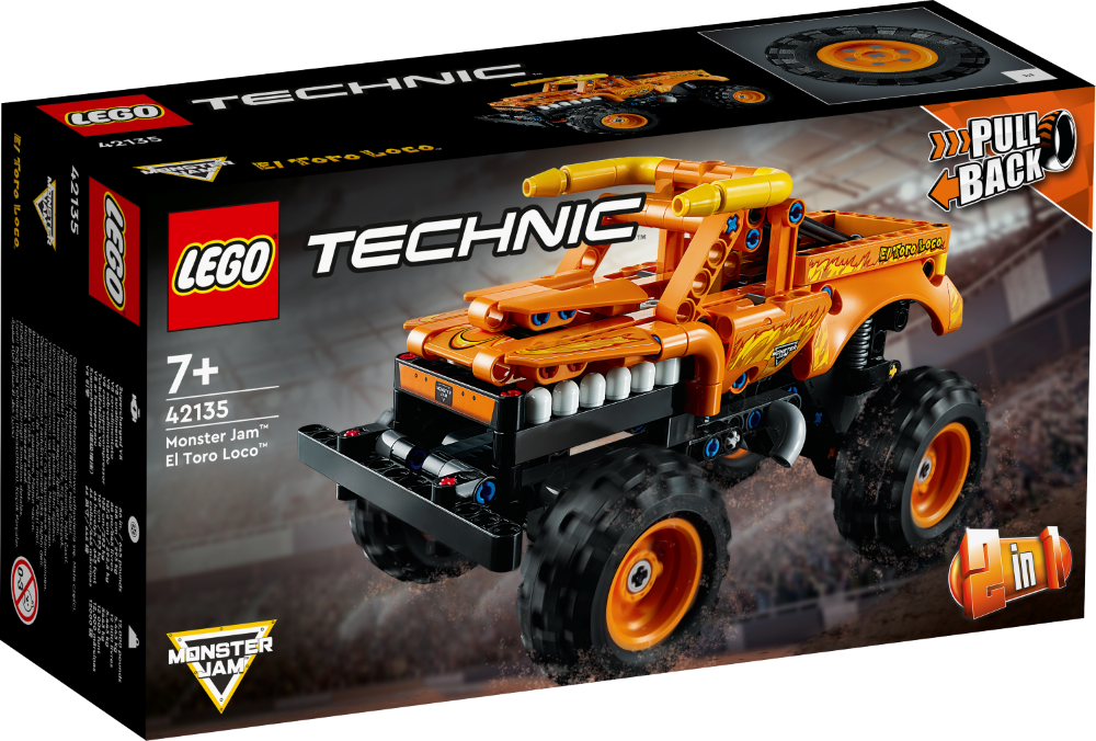 42135 LEGO® Technic Monster Jam™ El Toro Loco™, 7+ gadiem, NEW 2022! (Maksas piegāde eur 3.99)
