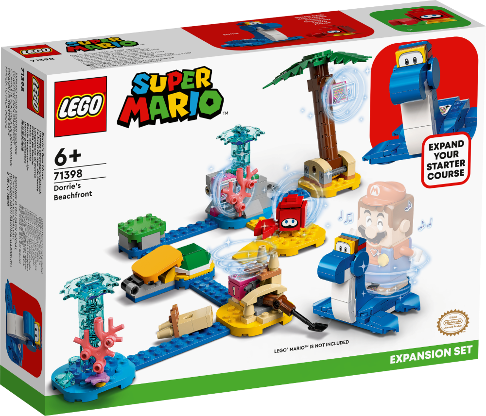 71398 LEGO® Super Mario Dorrie piekrastes paplašinājuma maršruts, 6+ gadiem, NEW 2022! (Maksas piegāde eur 3.99)