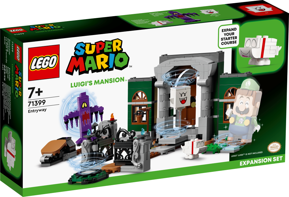 71399 LEGO® Super Mario Luigi’s Mansion™ ieejas paplašinājuma maršruts, 7+ gadiem, NEW 2022! (Maksas piegāde eur 3.99)