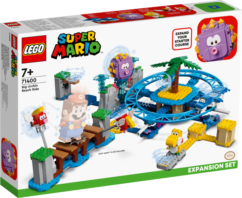 71400 LEGO® Super Mario Lielā eža pludmales brauciena paplašinājuma maršruts, 7+ gadiem, NEW 2022! (Maksas piegāde eur 3.99)