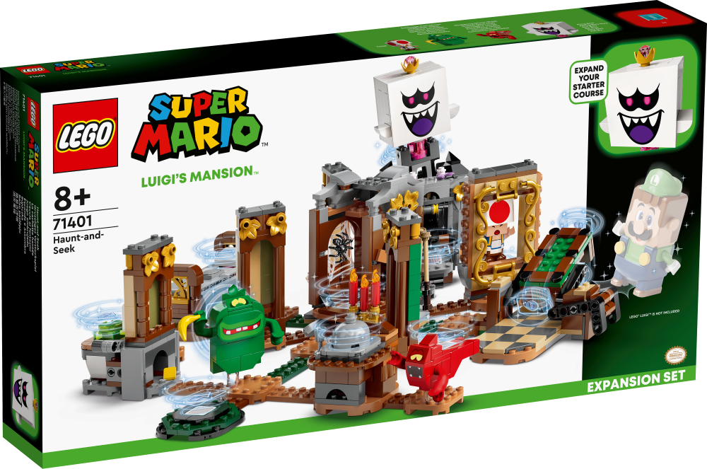 71401 LEGO® Super Mario Luigi’s Mansion™ Baiso paslēpju paplašinājuma maršruts, 8+ gadiem, NEW 2022! (Maksas piegāde eur 3.99)