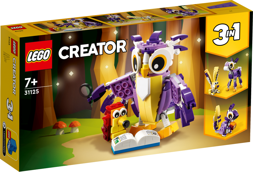 31125 LEGO® Creator Fantāzijas meža būtnes no 7+ gadiem NEW 2022! (Maksas piegāde eur 3.99)