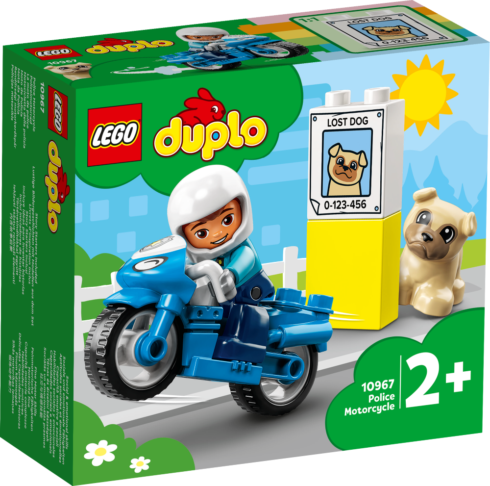 10967 LEGO® DUPLO Полицейский мотоцикл, с 2+ лет NEW 2022!