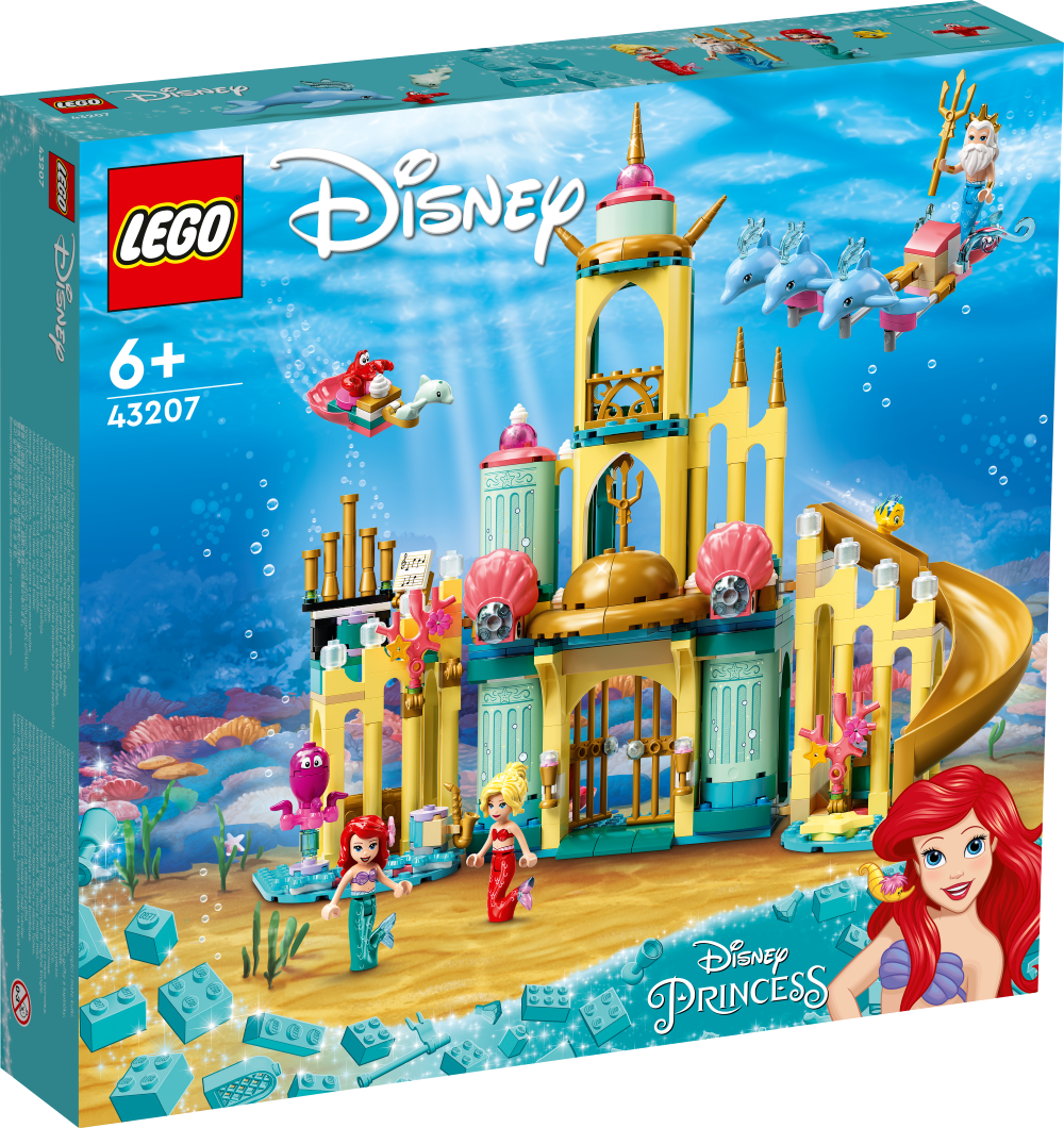 43207 LEGO® Disney Princess Подводный дворец Ариэль, с 6+ лет NEW 2022! (Maksas piegāde eur 3.99)