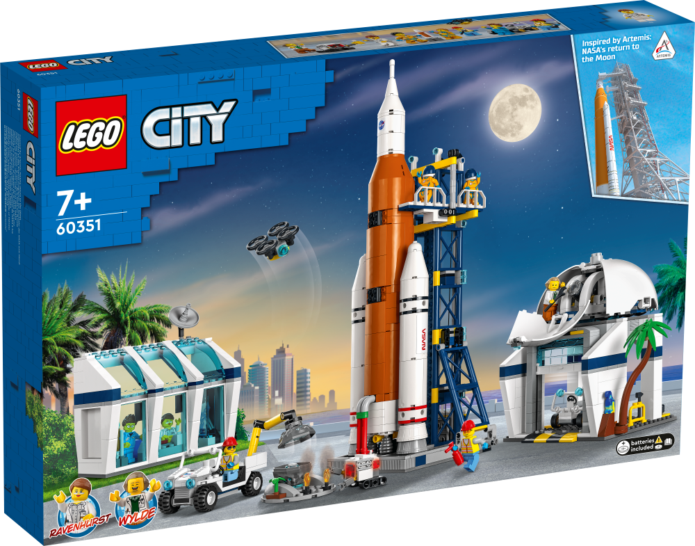 60351 LEGO® City Космодром, с 7+ лет NEW 2022! (Maksas piegāde eur 3.99)