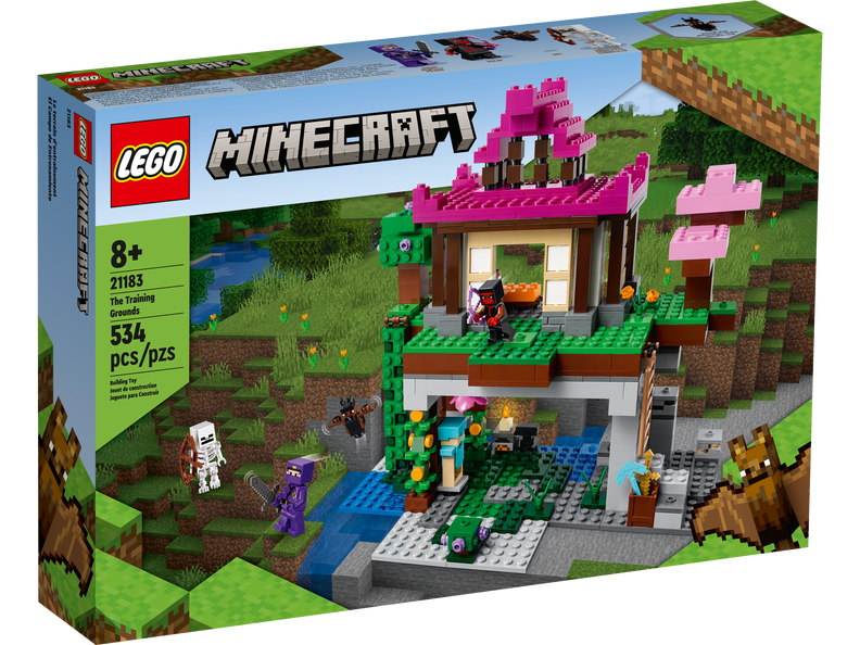 21183 LEGO® Minecraft Treniņlaukums, 8+ gadiem, NEW 2022! (Maksas piegāde eur 3.99)